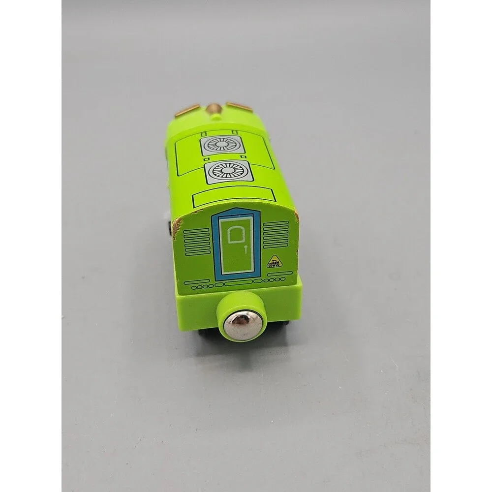 Chuggington Wooden Railway Green Painted Wilson Train Wood Engine